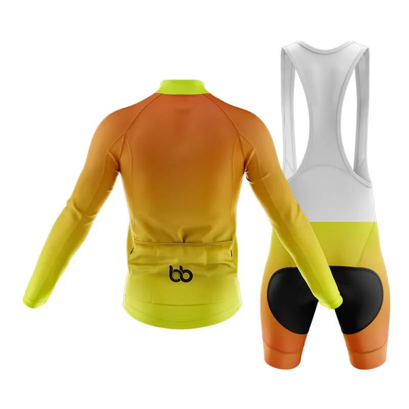 Hi Viz Yellow and Red Gradient Club Cycling Kit