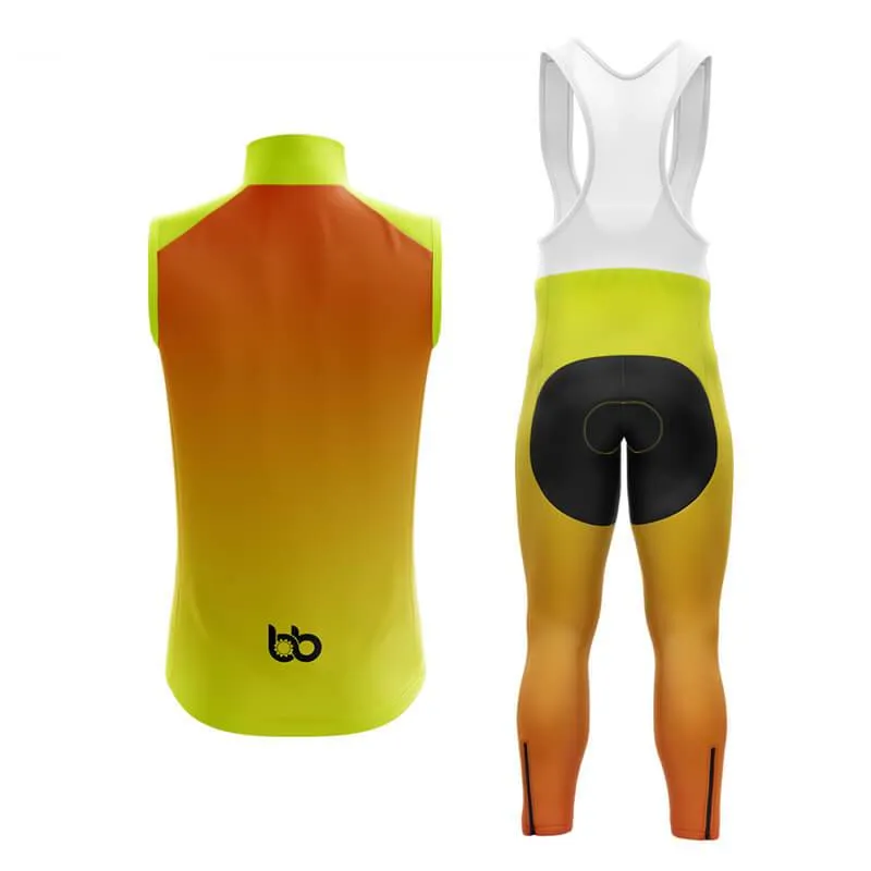 Hi Viz Yellow and Red Gradient Club Cycling Kit