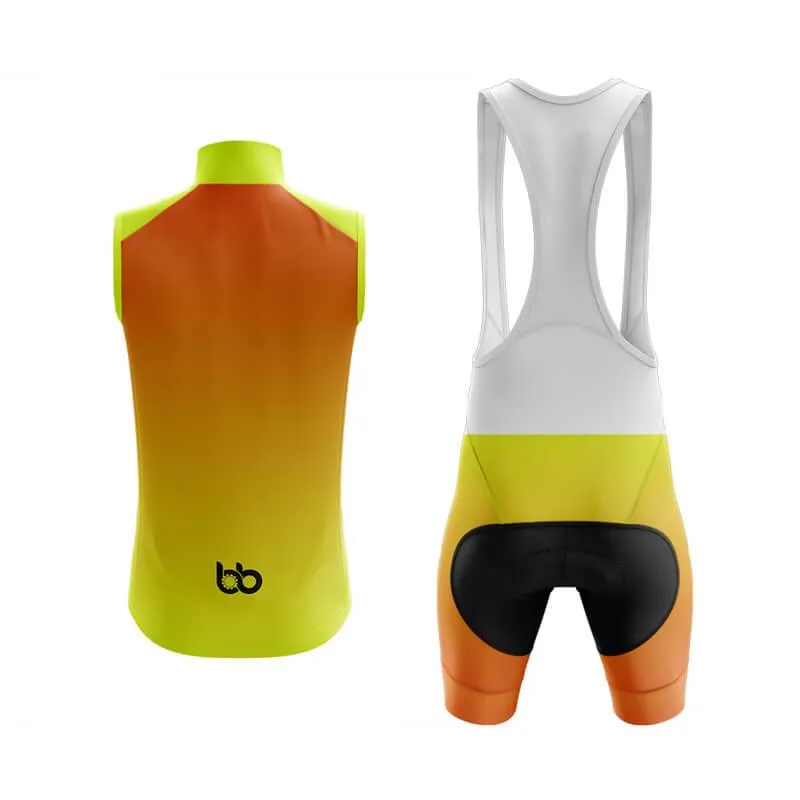 Hi Viz Yellow and Red Gradient Club Cycling Kit