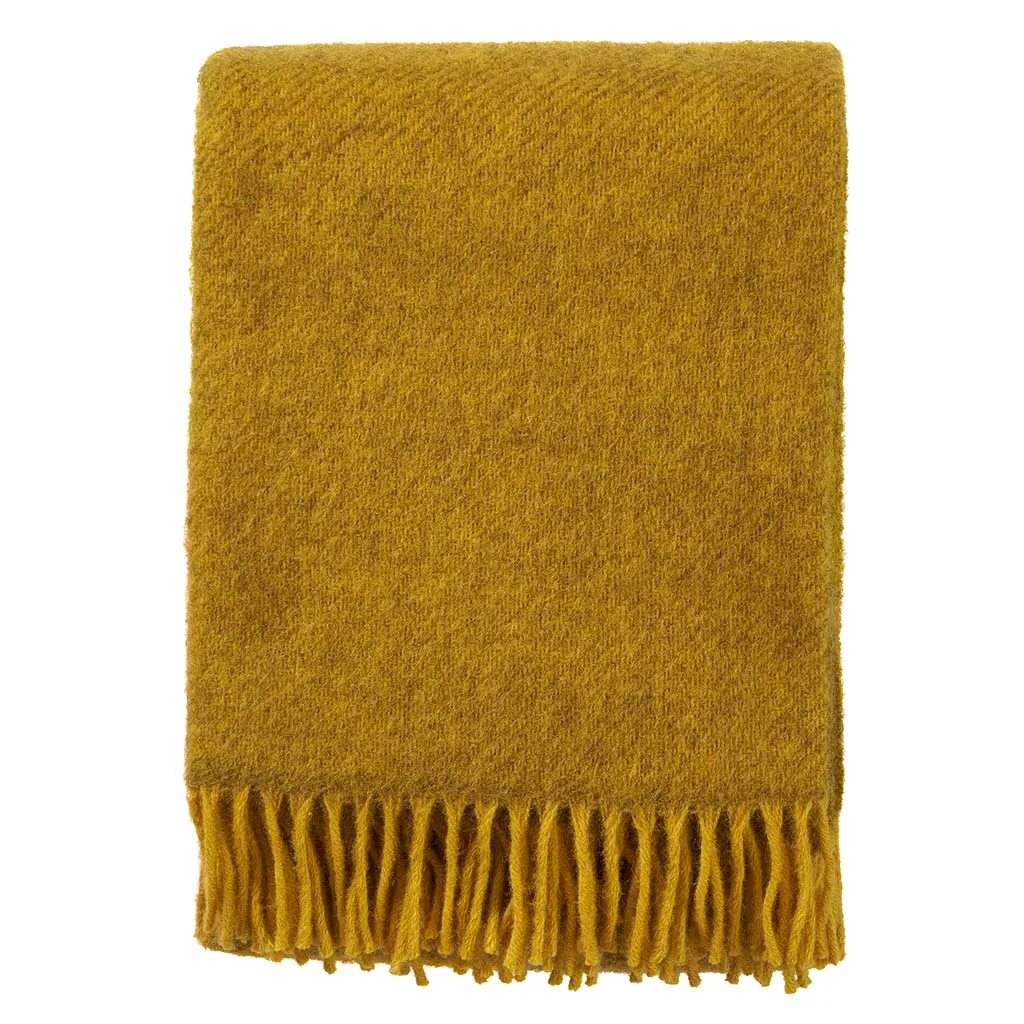 Klippan Gotland Blanket Yellow