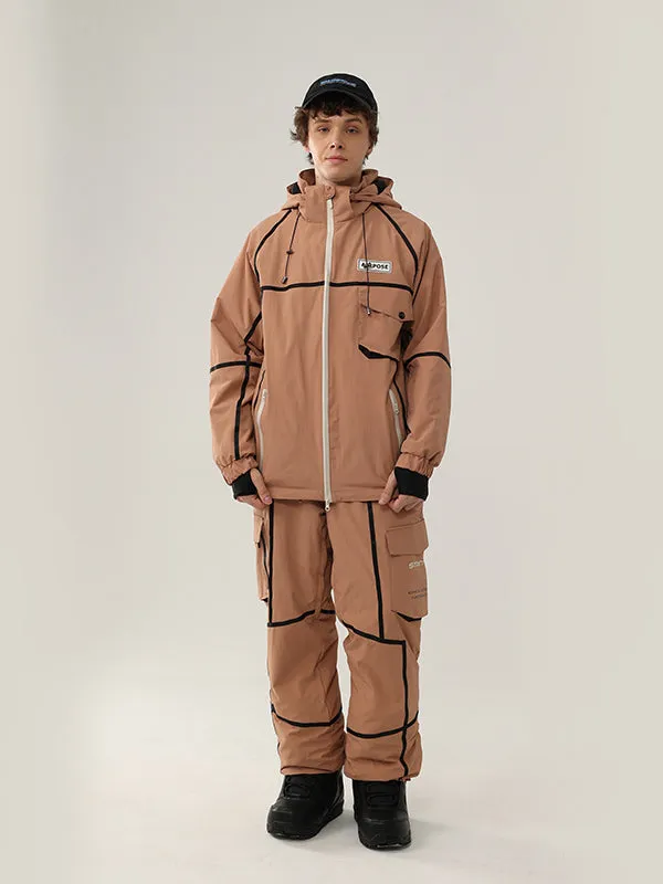 Men's Air Pose Mountain Breaker Stripe Cargo Snow Suits