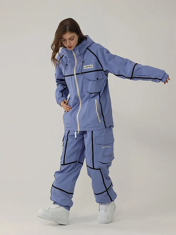 Men's Air Pose Mountain Breaker Stripe Cargo Snow Suits