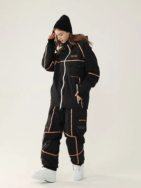 Men's Air Pose Mountain Breaker Stripe Cargo Snow Suits