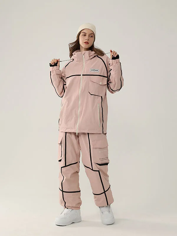 Men's Air Pose Mountain Breaker Stripe Cargo Snow Suits