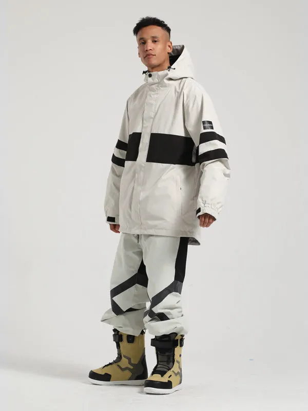 Men's Gsou Snow Light Zone Stripe Two Piece Snowsuit