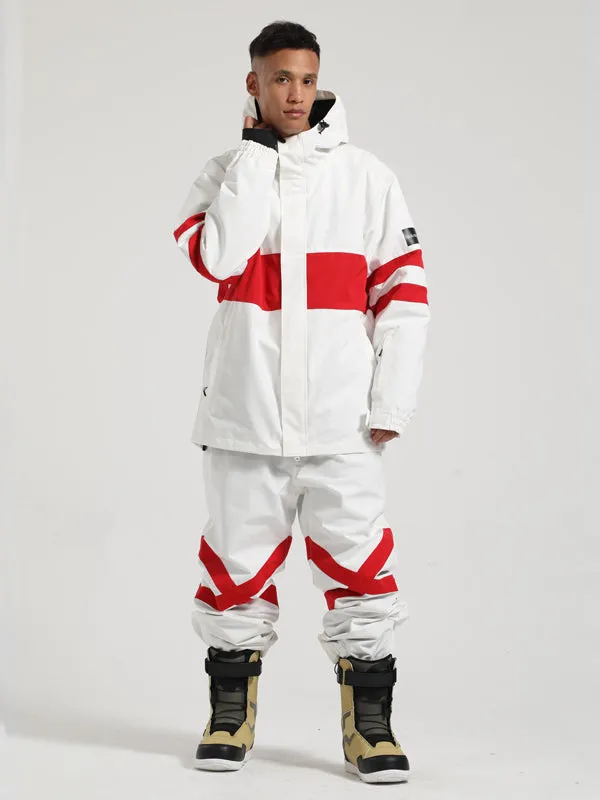 Men's Gsou Snow Light Zone Stripe Two Piece Snowsuit