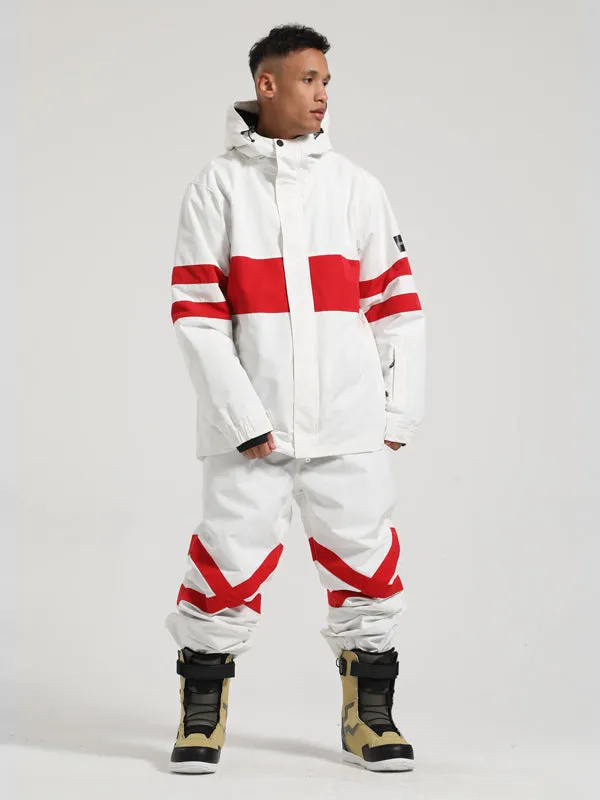 Men's Gsou Snow Light Zone Stripe Two Piece Snowsuit