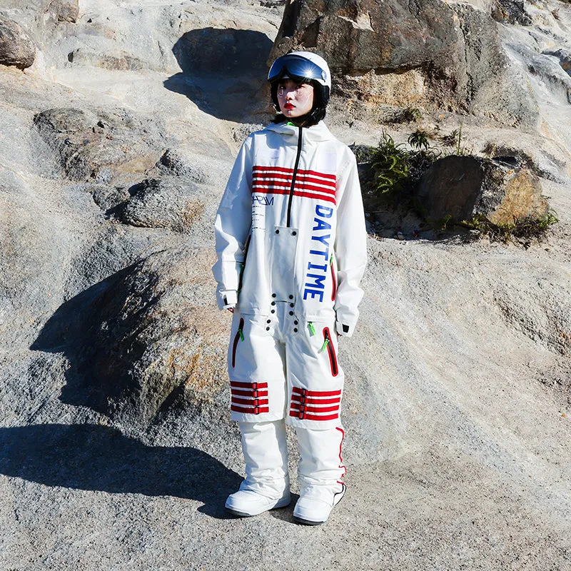 Men's PINGUP Nasa Space Station One Piece Snowboard Suits