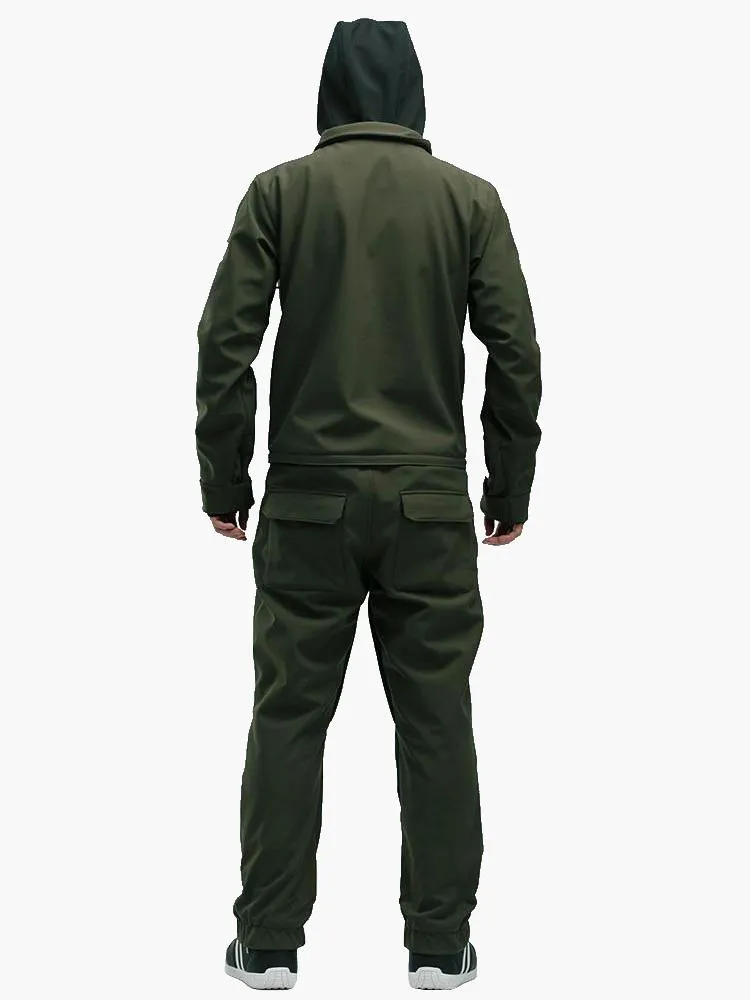 Men's Slope Star Army Green One Picece Snowboard Ski Suits