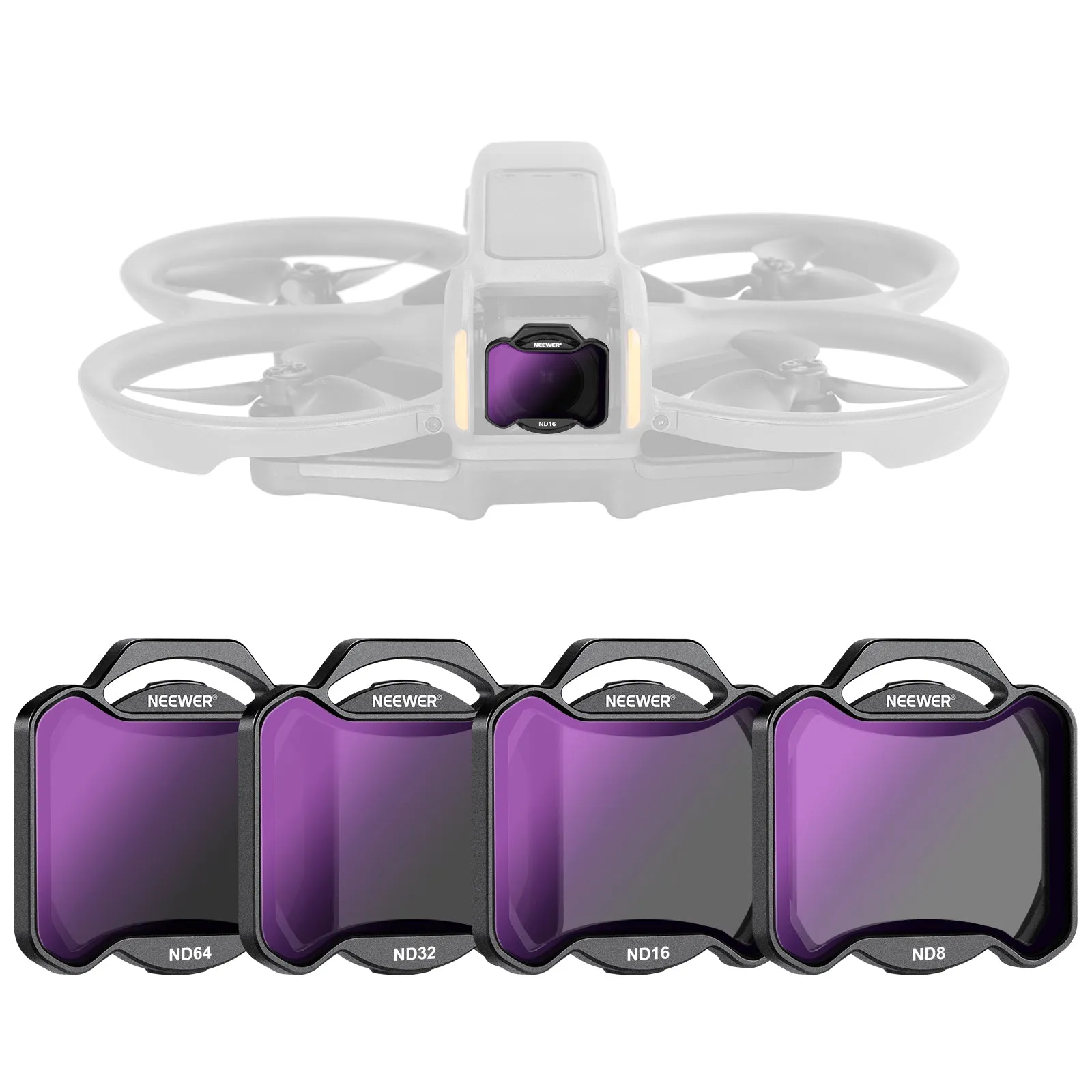 NEEWER 4 Pack Snap On ND Filter Set For DJI Avata 2