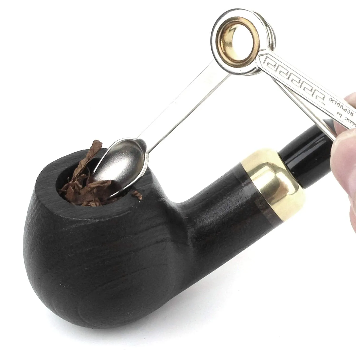 No. 24 Bent Army Pear Wood Pipe with Accessories Kit