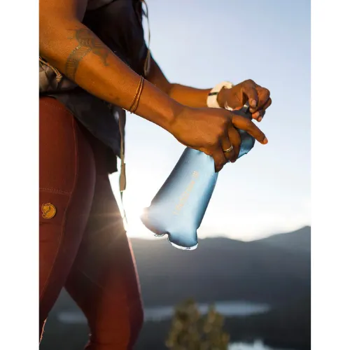 Peak Series Collapsible Squeeze 650ml Bottle with Filter by Lifestraw