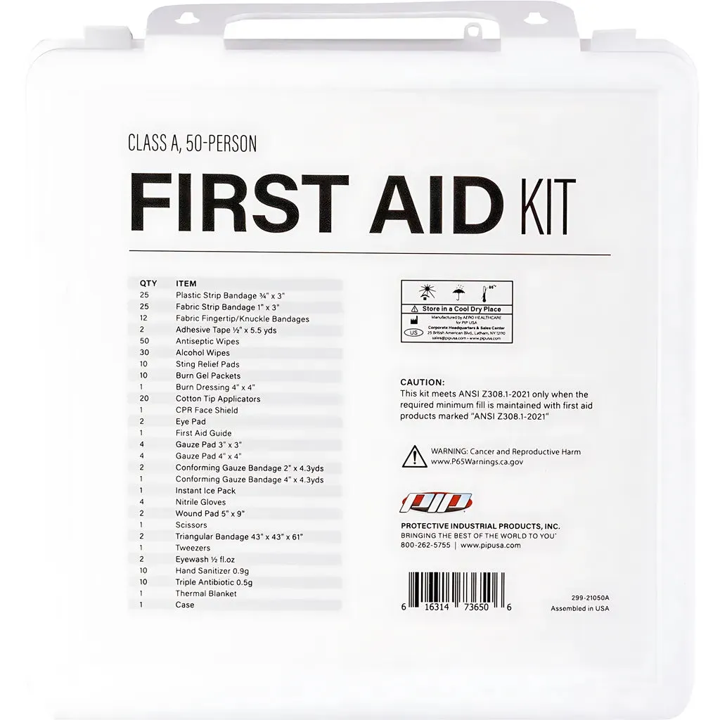 PIP 299-21050A ANSI Class A Waterproof First Aid Kit - 50 Person