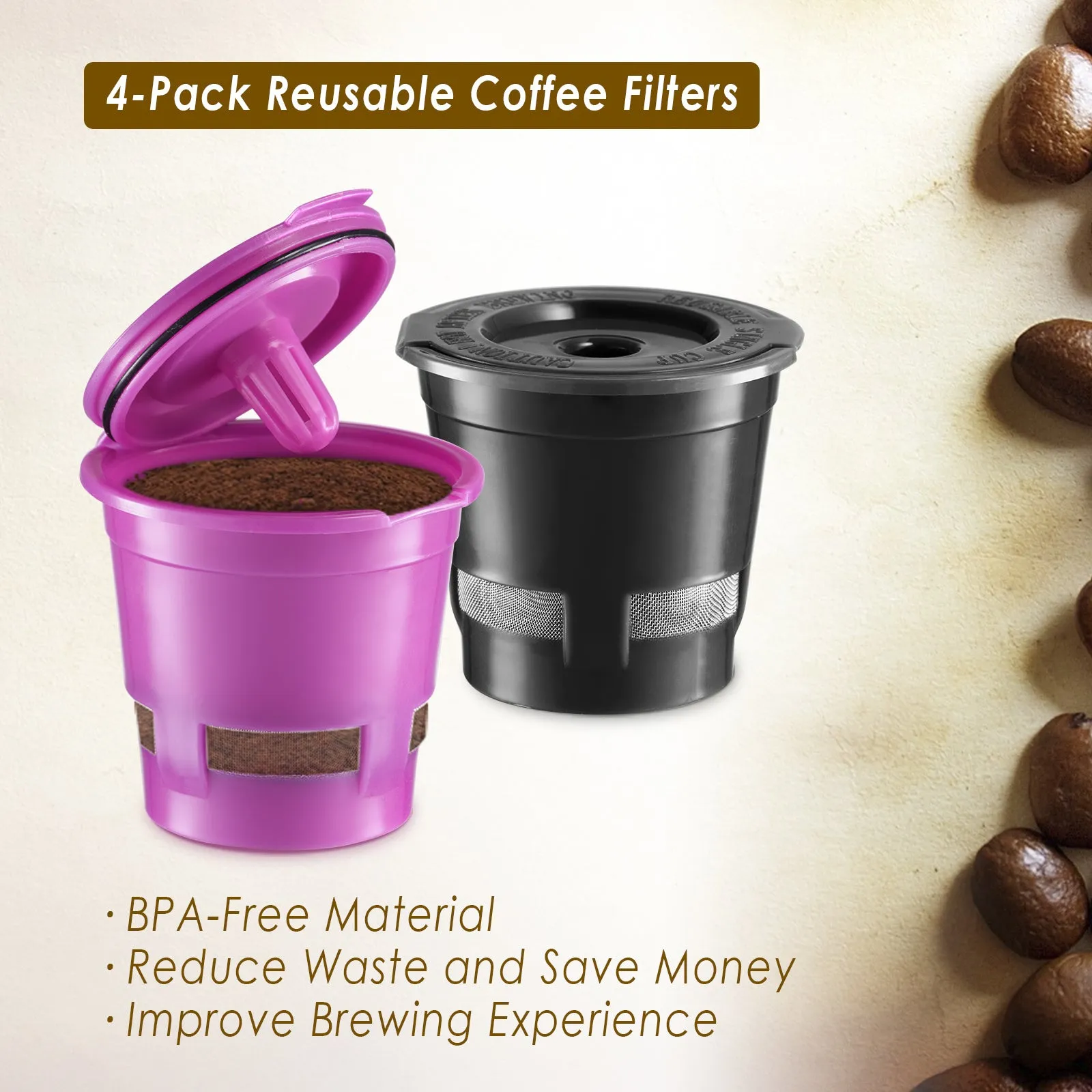 Reusable Coffee Filter 4 Pack