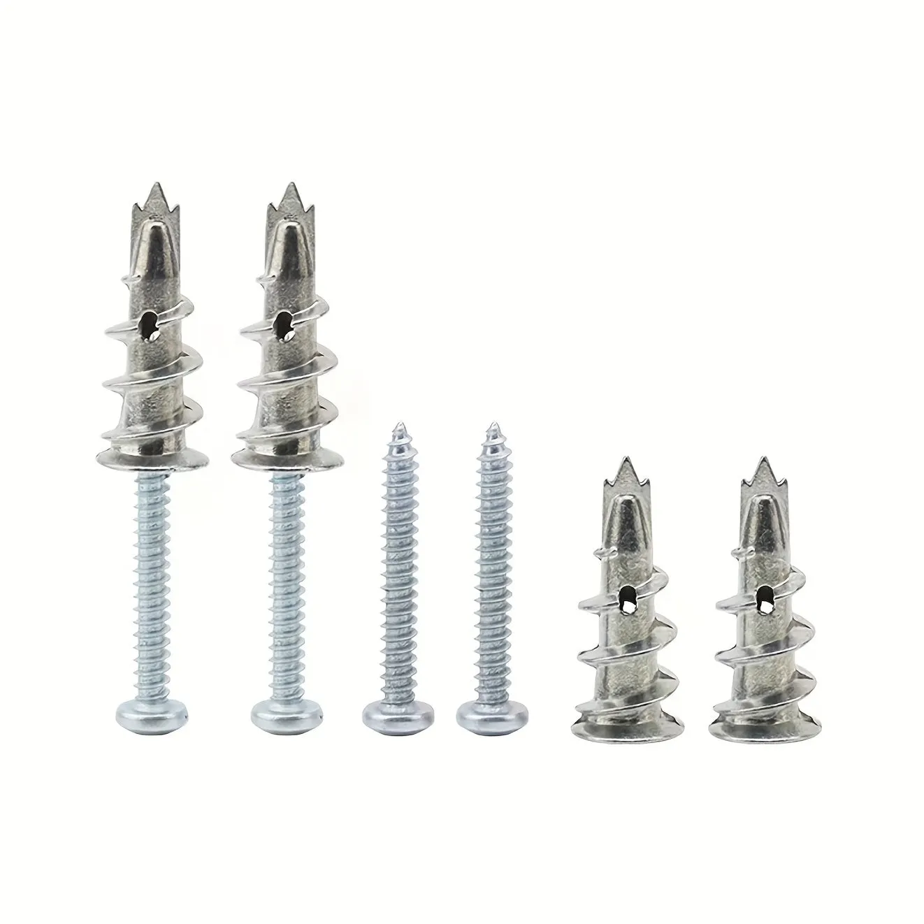 SelfDrilling Drywall Anchors and Screws Kit Heavy Duty Metal