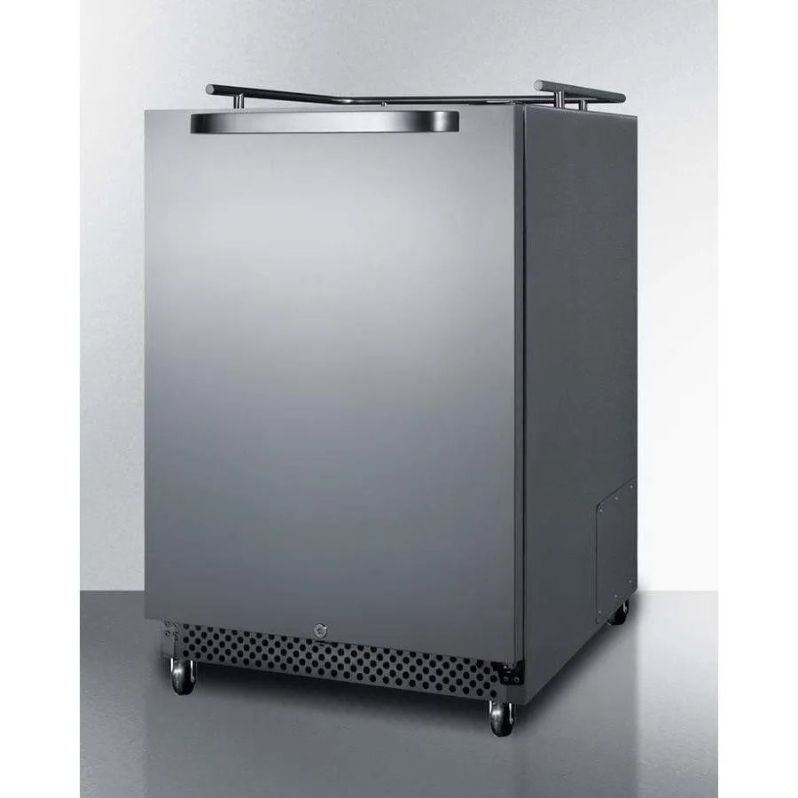 Summit 24" Built-In Single Tap All Stainless Steel Outdoor Commercial Kegerator SBC695OSNK