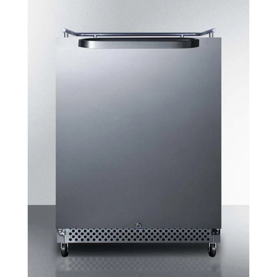 Summit 24" Built-In Single Tap All Stainless Steel Outdoor Commercial Kegerator SBC695OSNK