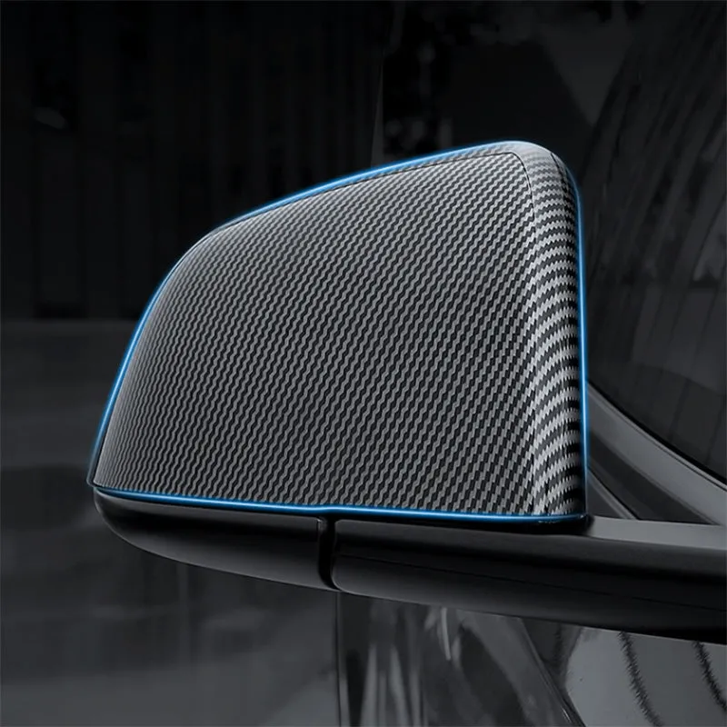 TAPTES Carbon Fiber Side Mirror Decorate Covers for Model Y 2020-2023 2024