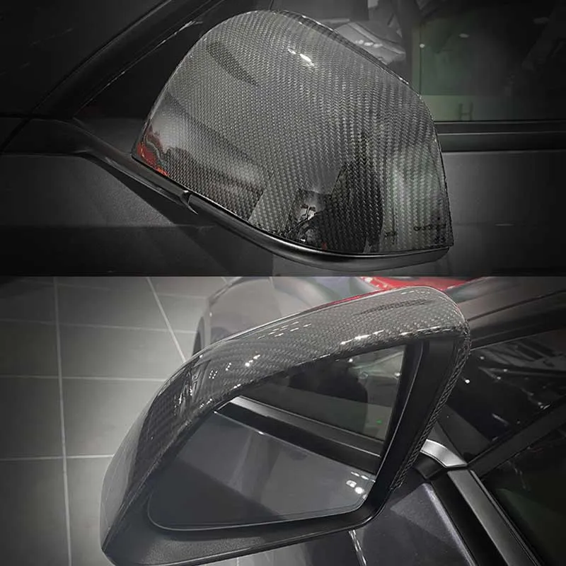 TAPTES Carbon Fiber Side Mirror Decorate Covers for Model Y 2020-2023 2024