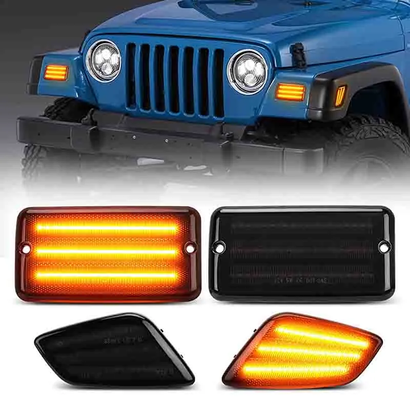 Turn Signal Lights & LED Tail Lights for 1997-2006 Jeep Wrangler TJ