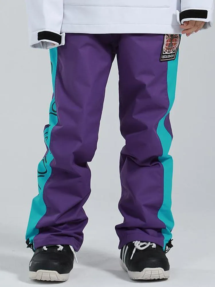 Women's Gsou Snow Unisex Reflective Freestyle Mountain Discover Snow Pants