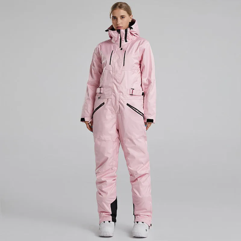 Women's RIVIYELE Practical Stylish One Piece Winter Snowboard Ski Snowsuits